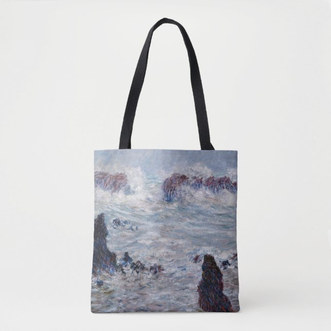 Tote Bag Claude Monet - Tempête au large de la côte Belle-Î (Devant)