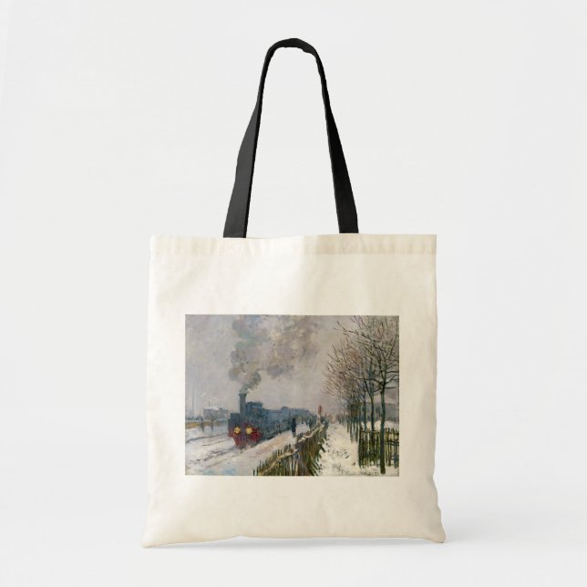 Tote Bag Claude Monet - Train dans la neige / La Locomotive (Devant)