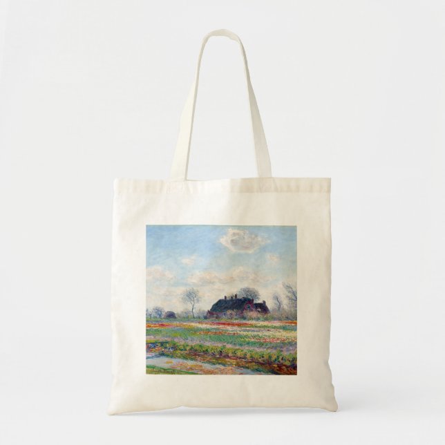 Tote Bag Claude Monet Tulip Fields à Sassenheim (1886) (Devant)
