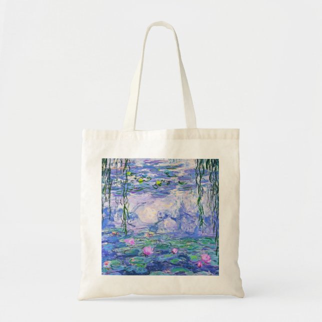 Tote Bag Claude Monet Water Lilie L'Art Impressionniste Fra (Devant)