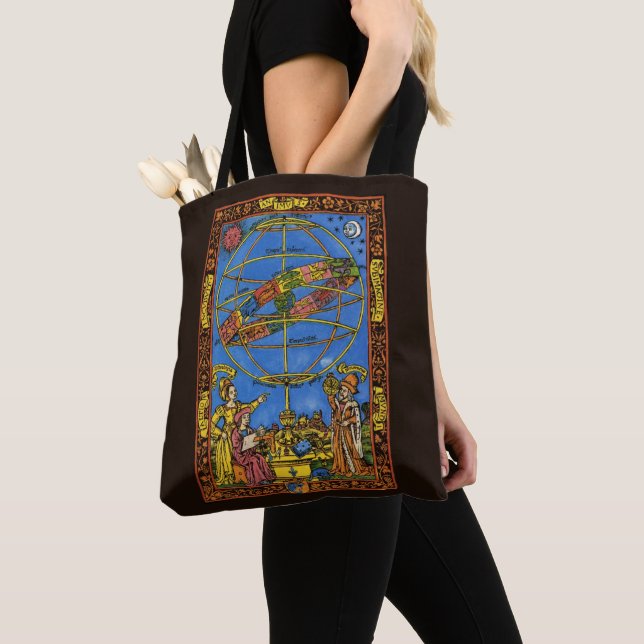 Tote Bag Claude Ptolémée Astronome, Céleste Vintage  (De près)