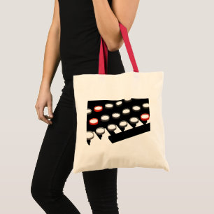 Tote Bag Clavier de machine à écrire ancienne de style rétr
