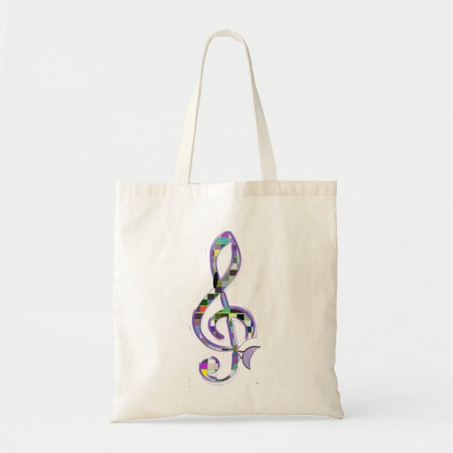 Tote Bag Clé de musique (Devant)