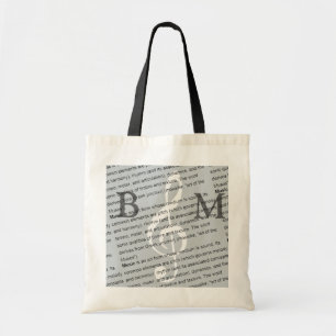 Tote Bag clé G personnalisée avec définition de la musique