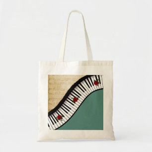 Tote Bag Clés de piano d'emballage de budget, poignée