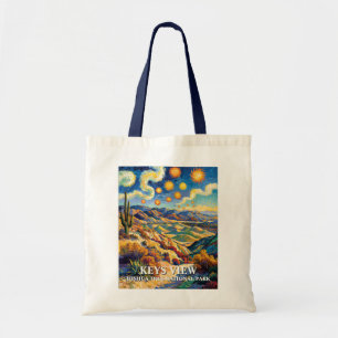 Tote Bag Clés personnalisées de Joshua Tree Vue sur le pays
