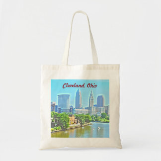 Tote Bag Cleveland, OH River View Photo Art Bag