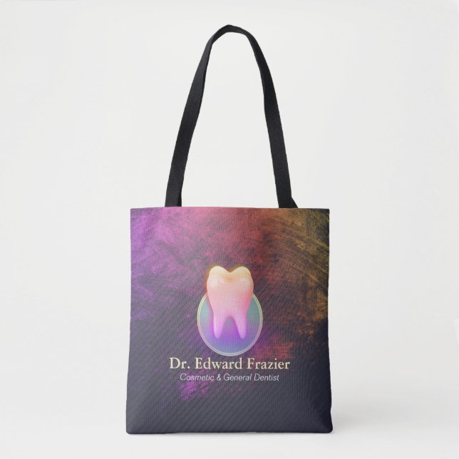 Tote Bag Clinique dentaire professionnelle Rose Gold Tooth (Devant)
