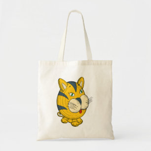 Tote Bag Clipart de chat de dessin animé, illustration de j