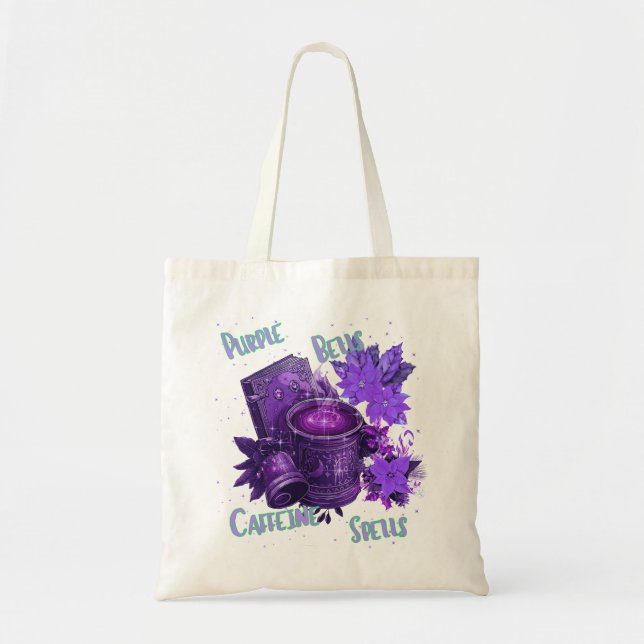 Tote Bag clochettes violettes (Devant)