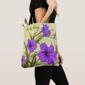 Tote Bag Closeuse de Petunias pourpre