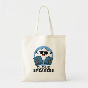 Tote Bag Cloud Haut-parleurs amusant Plume