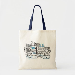 Tote Bag Cloud Word Adjectif commençant par la lettre F