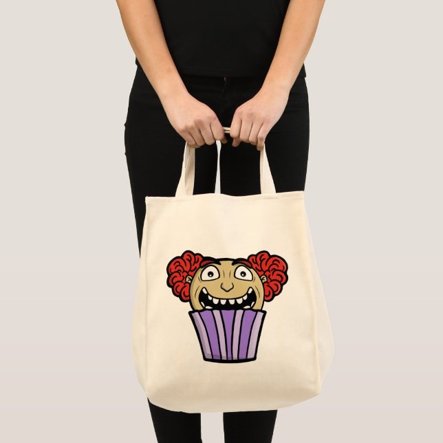 Tote Bag Clown Cupcake Effrayant (Devant (produit))