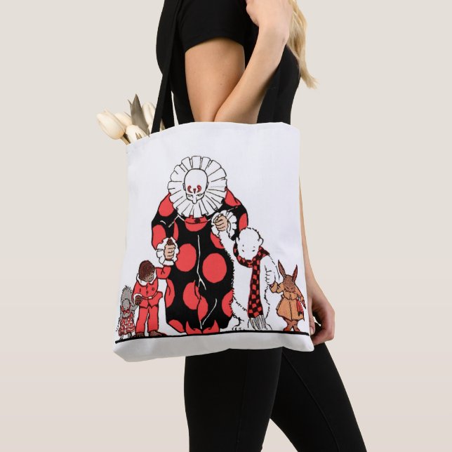 Tote Bag clown et amis prennent leur arc (De près)