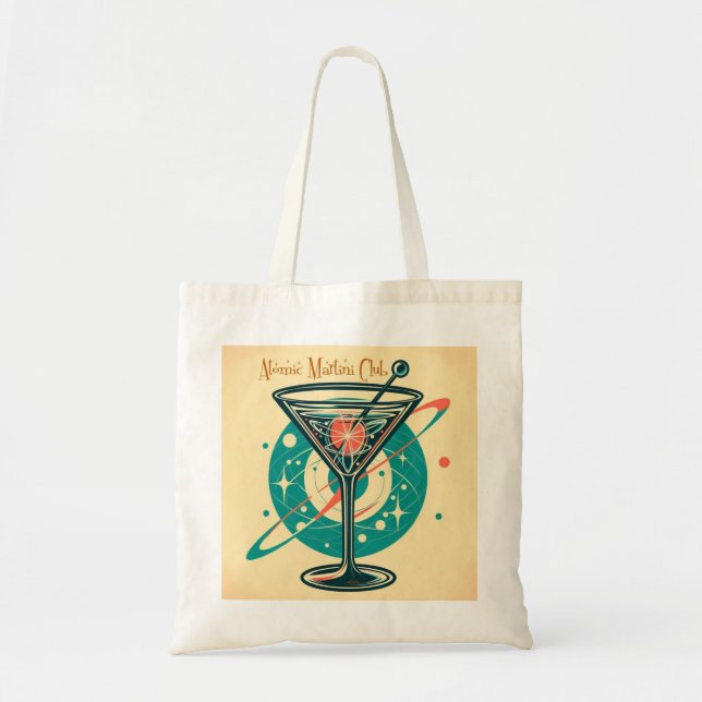 Tote Bag Club Atomic Martini Espace Âge (Devant)