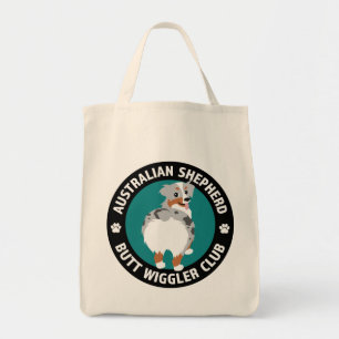 Tote Bag Club australien de berger Butt Wiggler (Blue Merle