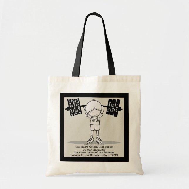 Tote Bag Club BITUB - Plus Équilibré (Avec Bordure) (Devant)