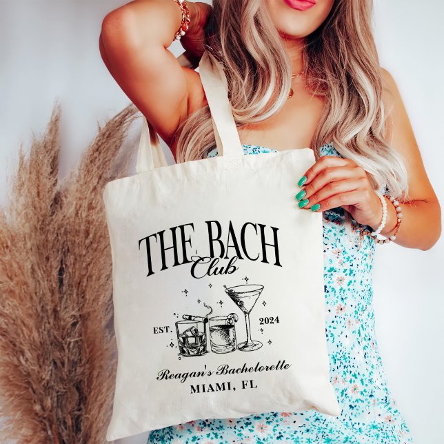 Tote Bag Club de Bach personnalisé Enterrement de vie de je (Créateur téléchargé)