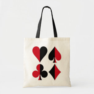 Tote Bag Club de diamant de pelle de coeur