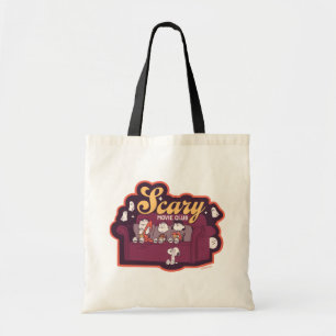 Tote Bag Club de film d'horreur Peanuts sur le canapé d'Hal