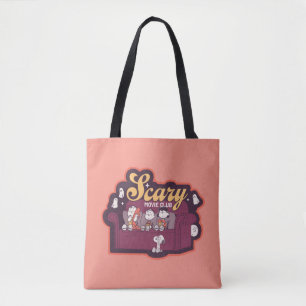 Tote Bag Club de film d'horreur Peanuts sur le canapé d'Hal