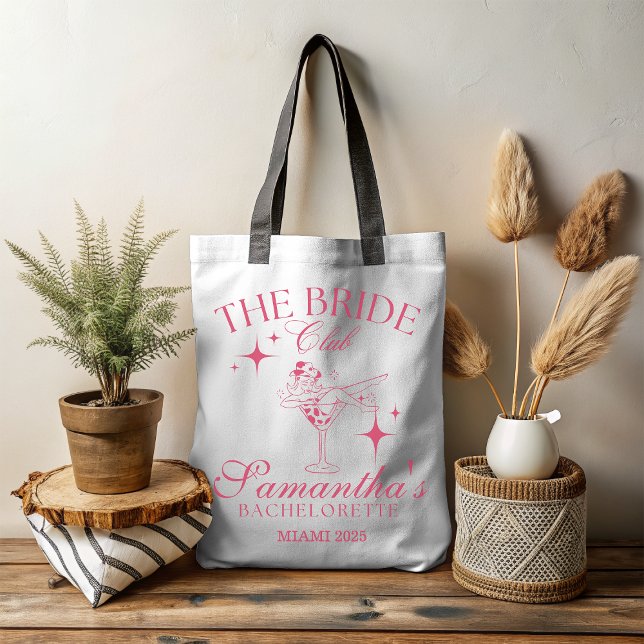 Tote Bag Club de la mariée Martini dansante  (Créateur téléchargé)