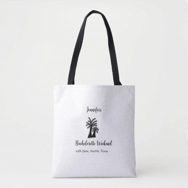 Tote Bag club de l'arbre de coco week-end d'enterrement de  (Devant)