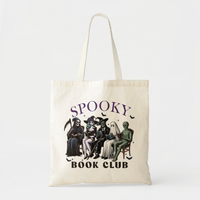 Tote Bag club de lecture éffrayant (Devant)