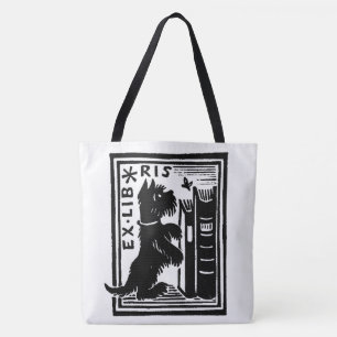 Tote Bag Club de lecture Ex Libris Toutou Bibliophile