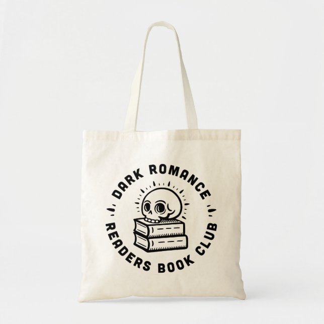Tote Bag Club de lecture romance foncée (Devant)