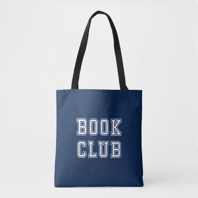 Tote Bag Club de livres de style variable avec couleur modi (Devant)