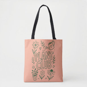 Tote Bag Club de plantes jardinage amateur de plantes