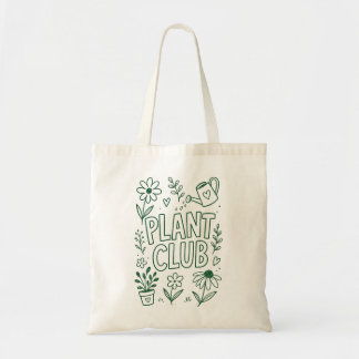 Tote Bag Club de plantes jardinage amateur de plantes