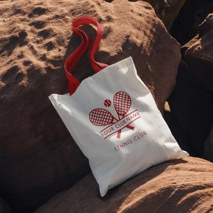 Tote Bag Club de tennis Nom Sports Équipe Swag Custom