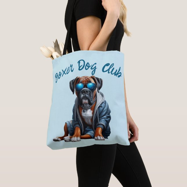 Tote Bag Club des chiens boxers (De près)