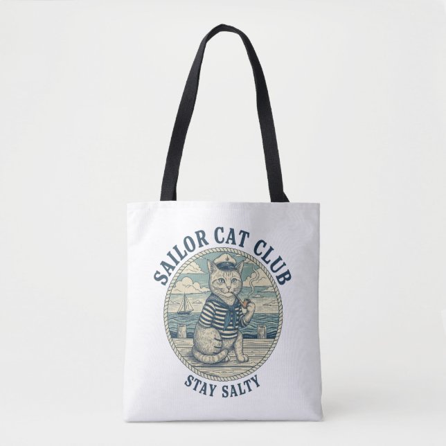 Tote Bag Club du chat marin (Devant)