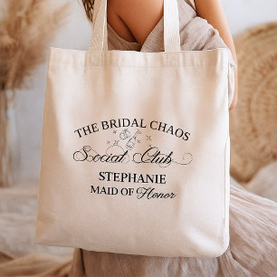 Tote Bag Club Social Chaos de Mariage, Mariée Bohème Person