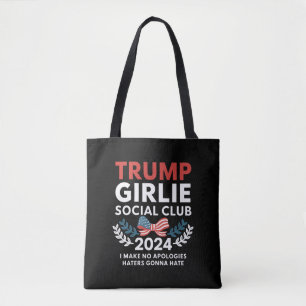 Tote Bag Club Social Coquette Trump Fille Ruban Élection