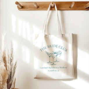 Tote Bag Club Social de Cocktail Personnalisé pour Enterrem