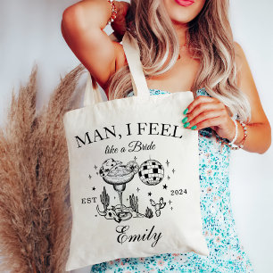Tote Bag Club Social de Fête de Bachelorette Cowgirl Person
