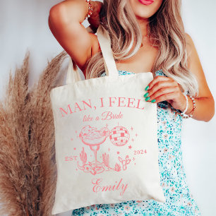 Tote Bag Club Social de Fête de Bachelorette Cowgirl Person