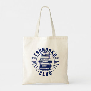 Tote Bag Club Tsundoku Amoureux des Livres Bibliophile Book