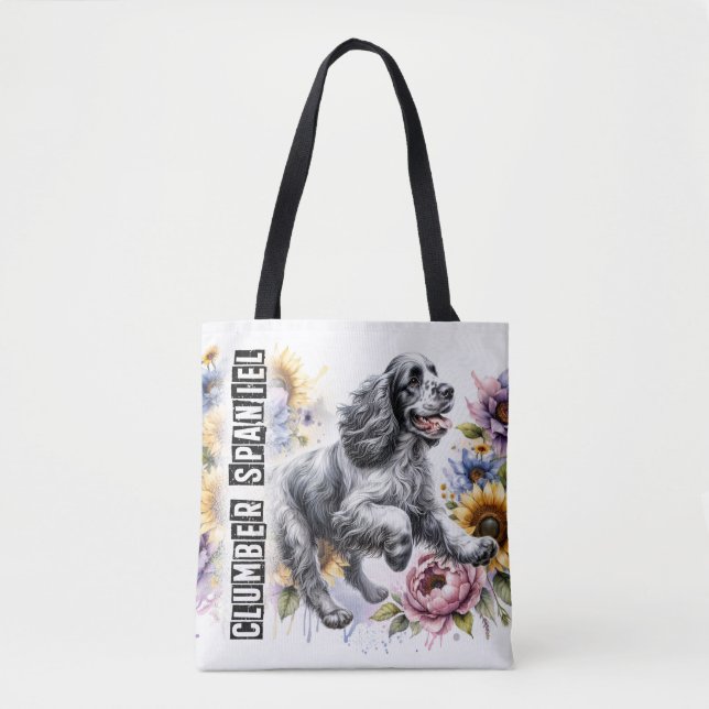 Tote Bag Clumber Spaniel (Devant)