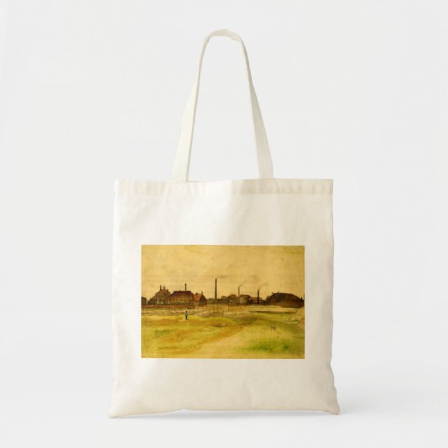 Tote Bag Coalmine dans le Borinage par Vincent van Gogh (Devant)