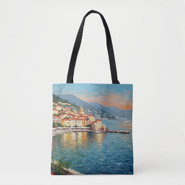 Tote Bag Coastal Village (Devant)