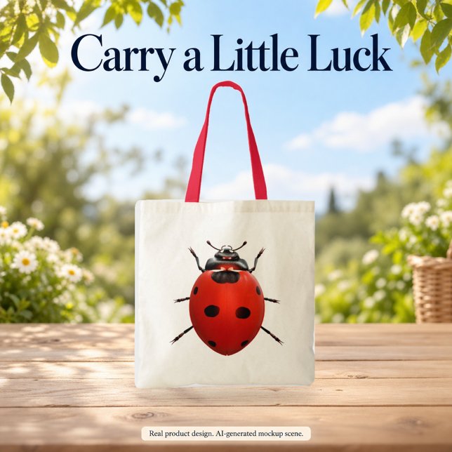 Tote Bag Coccinelle Chanceuse (Créateur téléchargé)
