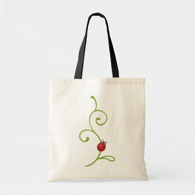 Tote Bag Coccinelle sur la vigne (Devant)