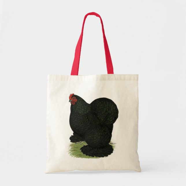 Tote Bag Cochin : Hen noir (Devant)