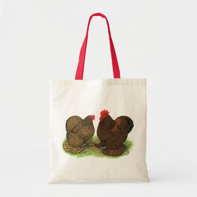 Tote Bag Cochins :  D'or-lacé (Devant)